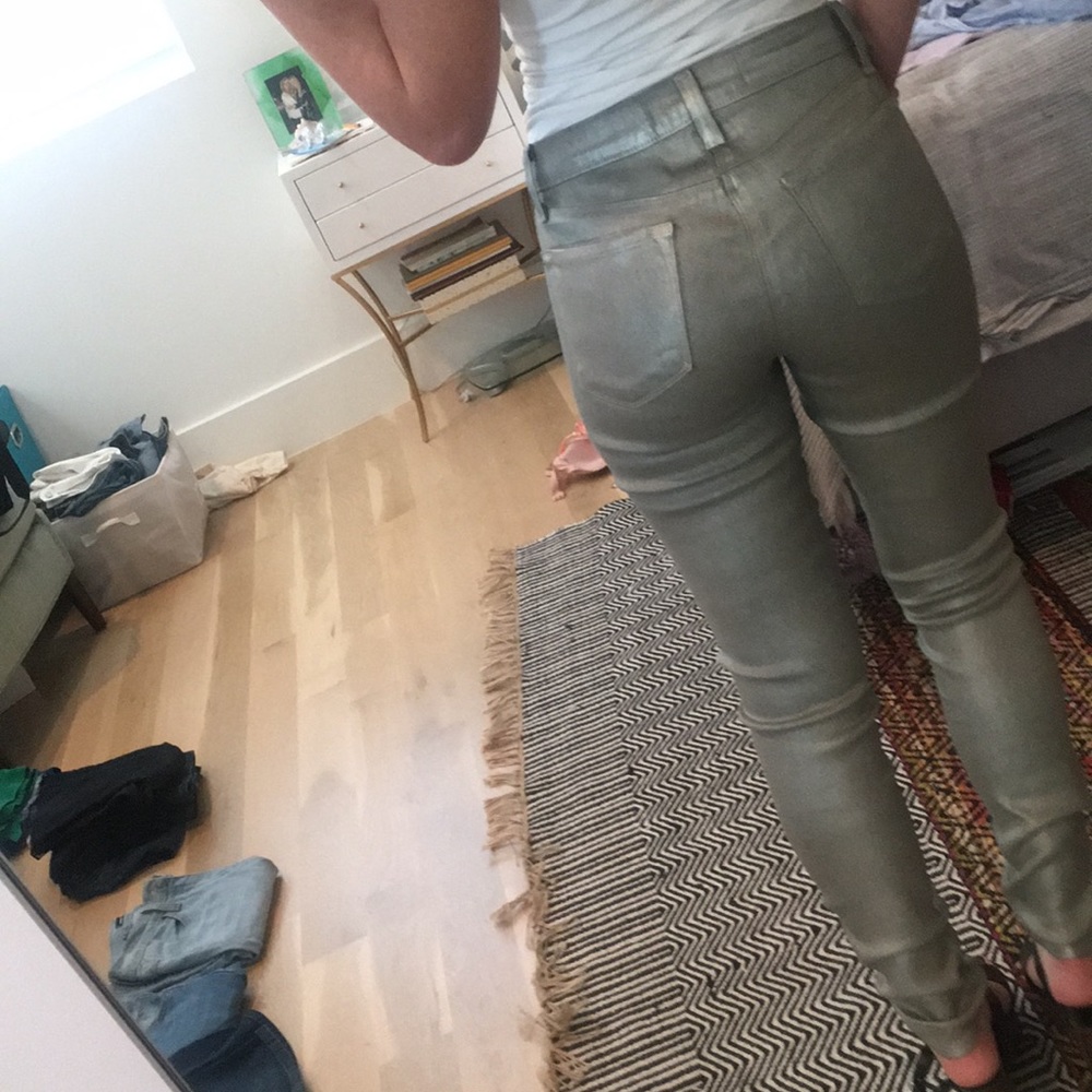 J Brand super skinny metallic jeans - Picture 3 of 6